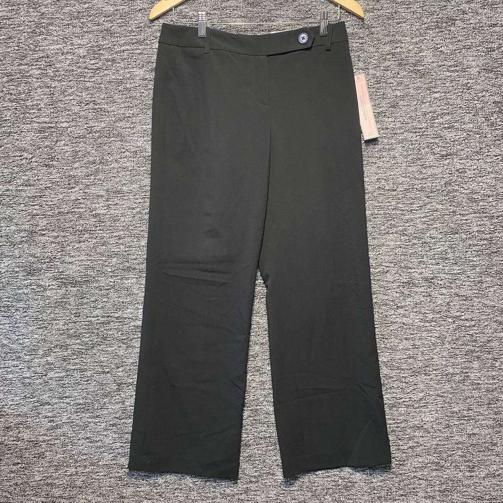 Ann Taylor NWT Margo Curvy Wide Leg Pants Black Trousers Career Womens Size 4P